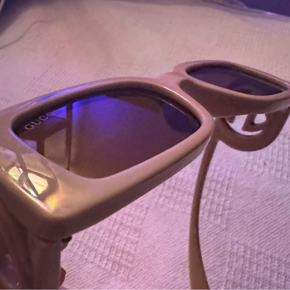 Gg Gucci Chaise Lounge Square-Frame Acetate Sunglasses oversized - Picture 3 of 10